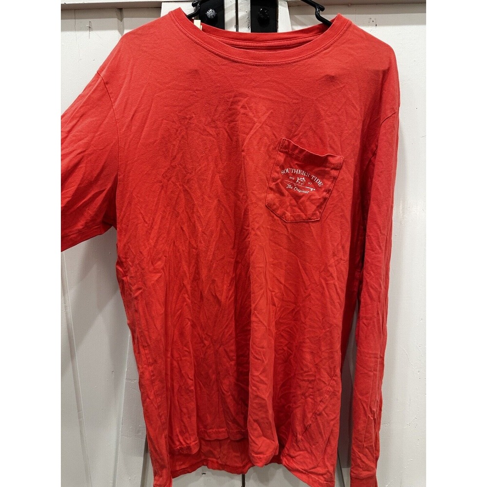 Southern Tide Heather Original Skipjack Shirt Large Green Long Sleeves